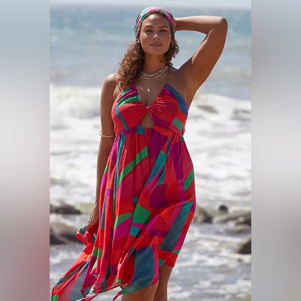 Anthropology Alani Maxi Cover Up Dress Size L